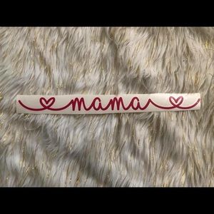 Hot pink Mama car decal